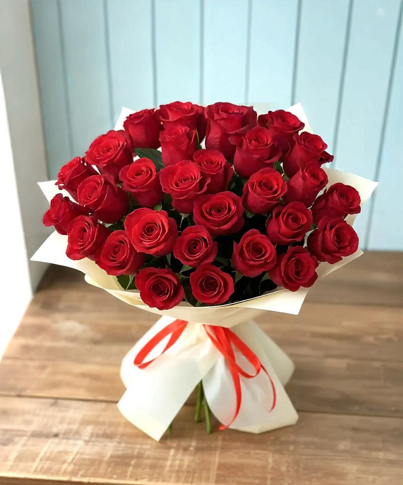 Букет 29 Красных роз в Отрадном Воронежской области