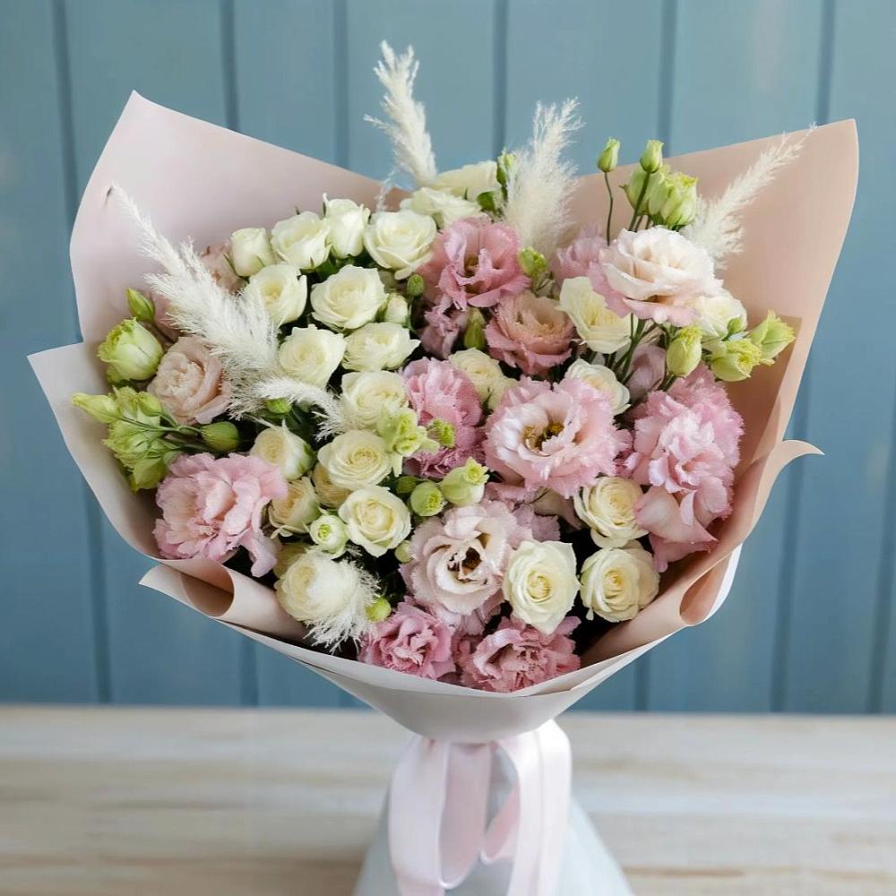 Букет цветов из: Альстромерии и Розы в Отрадном Воронежской области