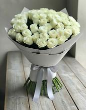 Букет 35 Белых роз в Отрадном Воронежской области