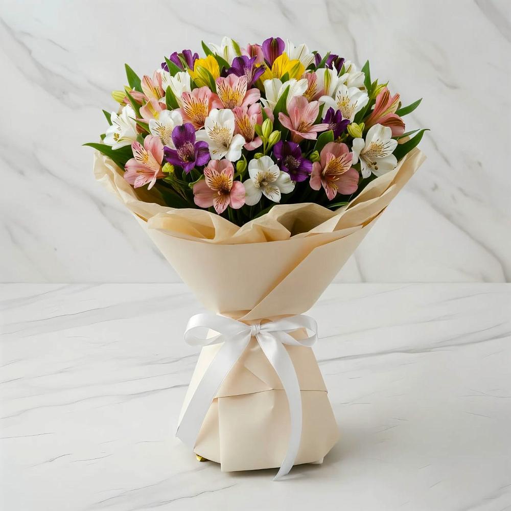 Букет цветов из: Альстромерии в Отрадном Воронежской области