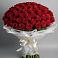 Букет 101 Красная роза Блэк Мэджик в Отрадном Воронежской области