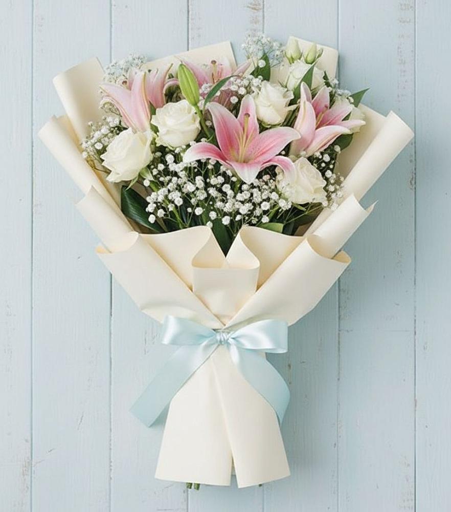 Букет цветов из: Лилии в Отрадном Воронежской области