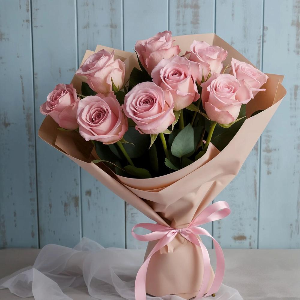 Букет цветов из: Розы в Отрадном Воронежской области