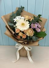 Букет цветов из:  Герберы и Хризантемы в Отрадном Воронежской области