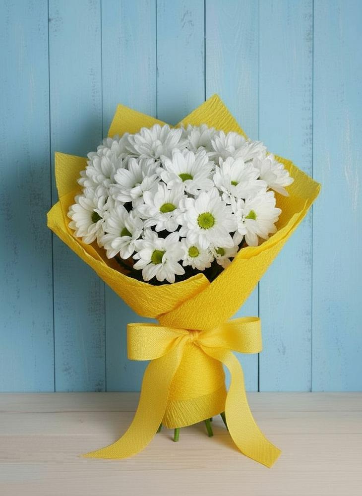 Букет цветов из: Хризантемы в Отрадном Воронежской области