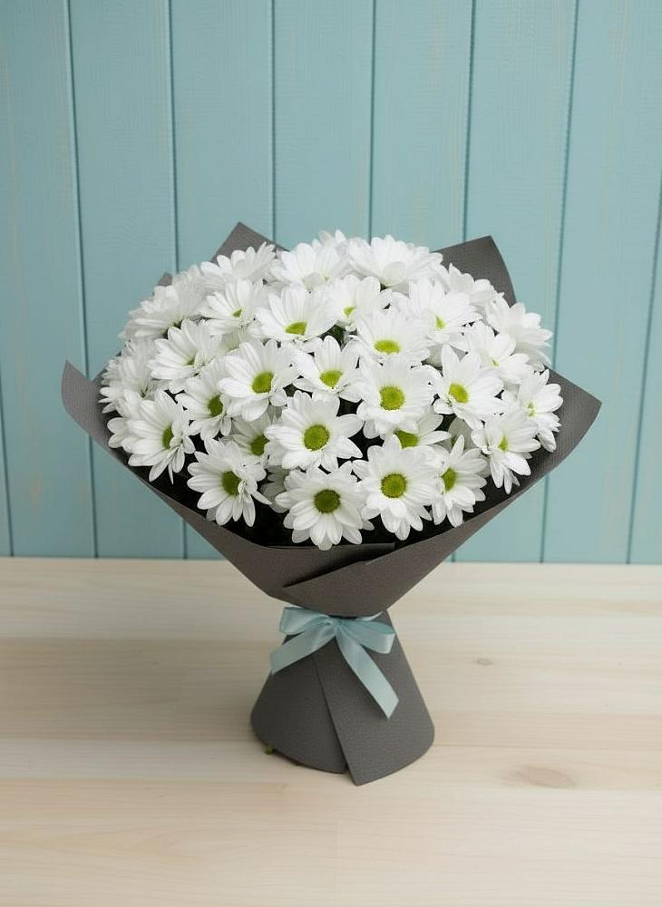 Букет цветов из: Хризантемы в Отрадном Воронежской области