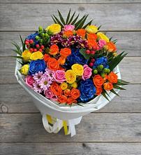 Букет цветов из:  Розы и Хризантемы в Отрадном Воронежской области