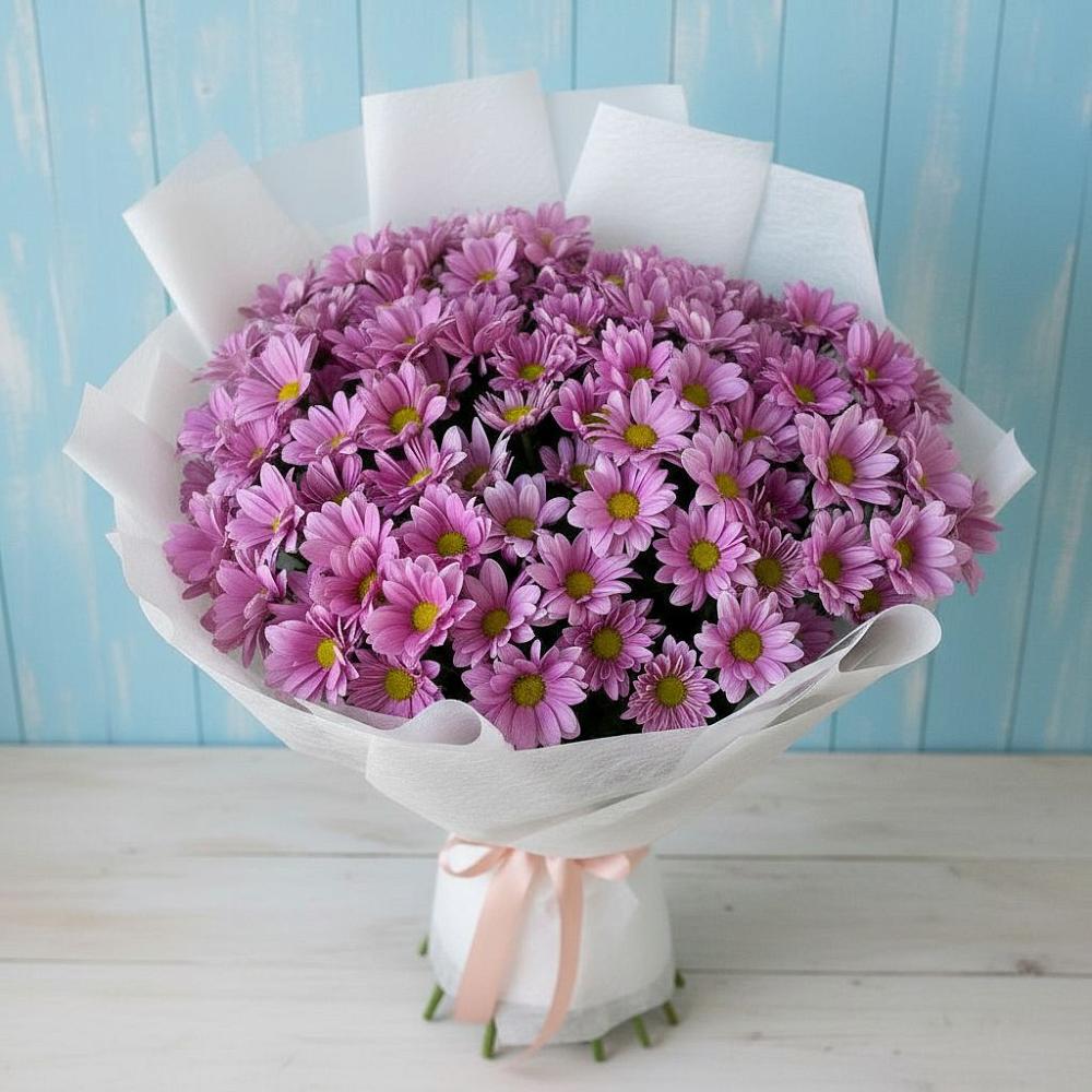 Букет цветов из: Хризантемы в Отрадном Воронежской области