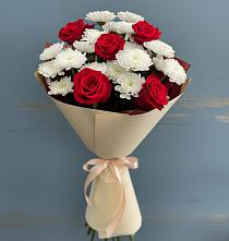 Букет цветов из:  Розы и Хризантемы #REPLACE_PRED# Отрадном Воронежской области