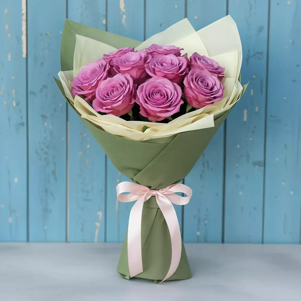 Букет Розы Фёрст Леди в Отрадном Воронежской области