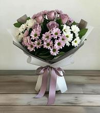 Букет цветов из:  Хризантемы и Розы #REPLACE_PRED# Отрадном Воронежской области