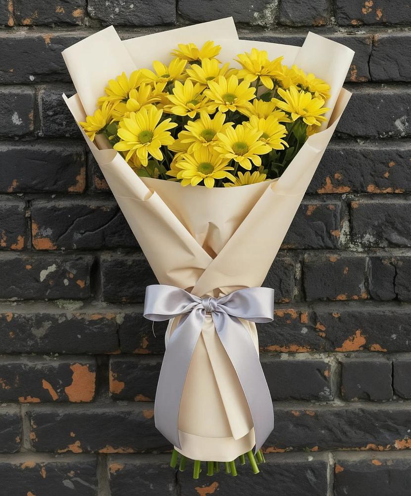 Букет цветов из: Хризантемы в Отрадном Воронежской области