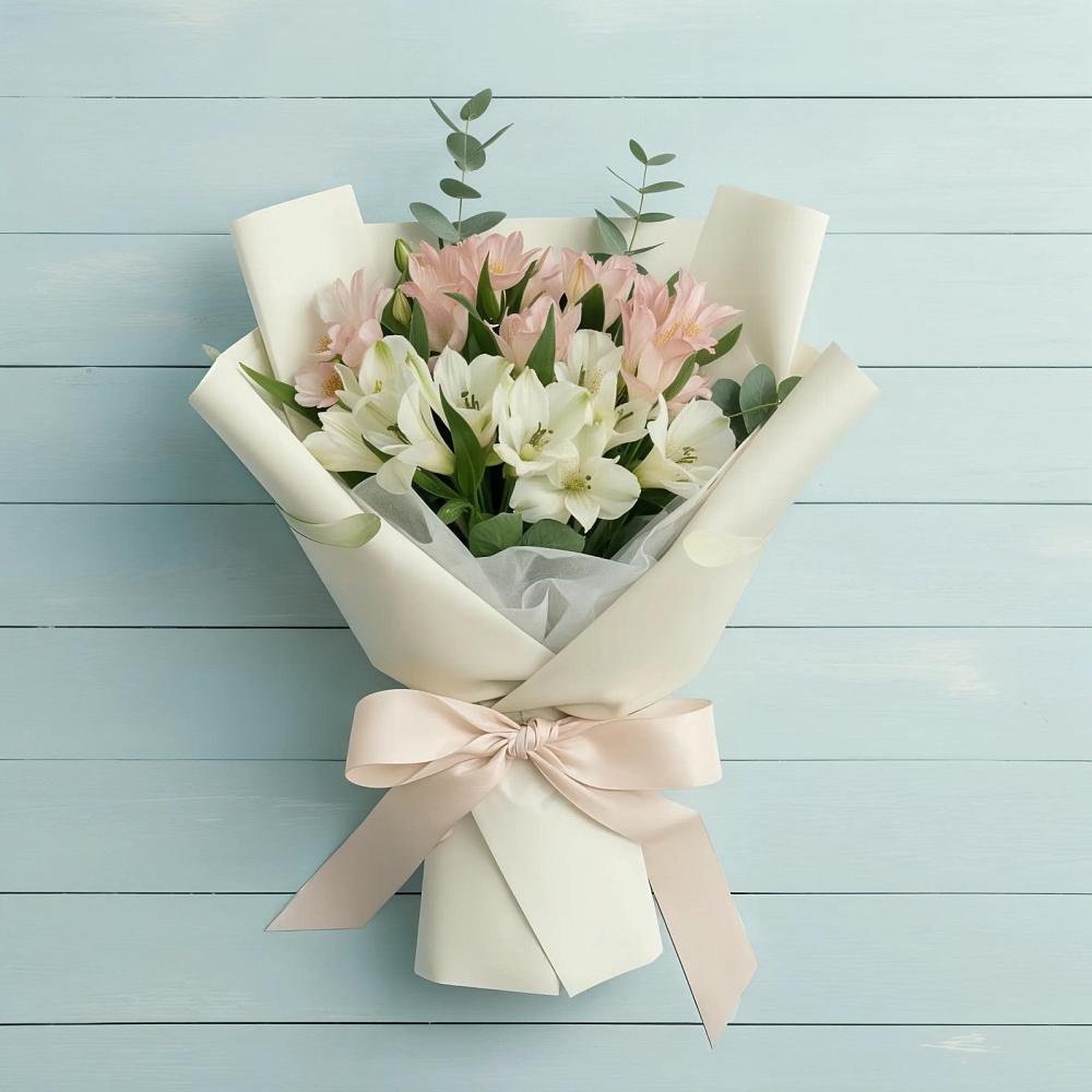 Букет цветов из: Альстромерии в Отрадном Воронежской области