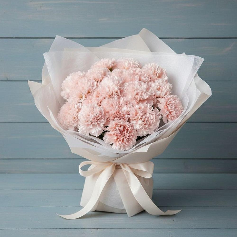 Букет цветов из: Гвоздики в Отрадном Воронежской области