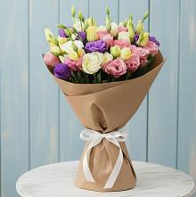 Букет цветов из:  Лизиантусы в Отрадном Воронежской области